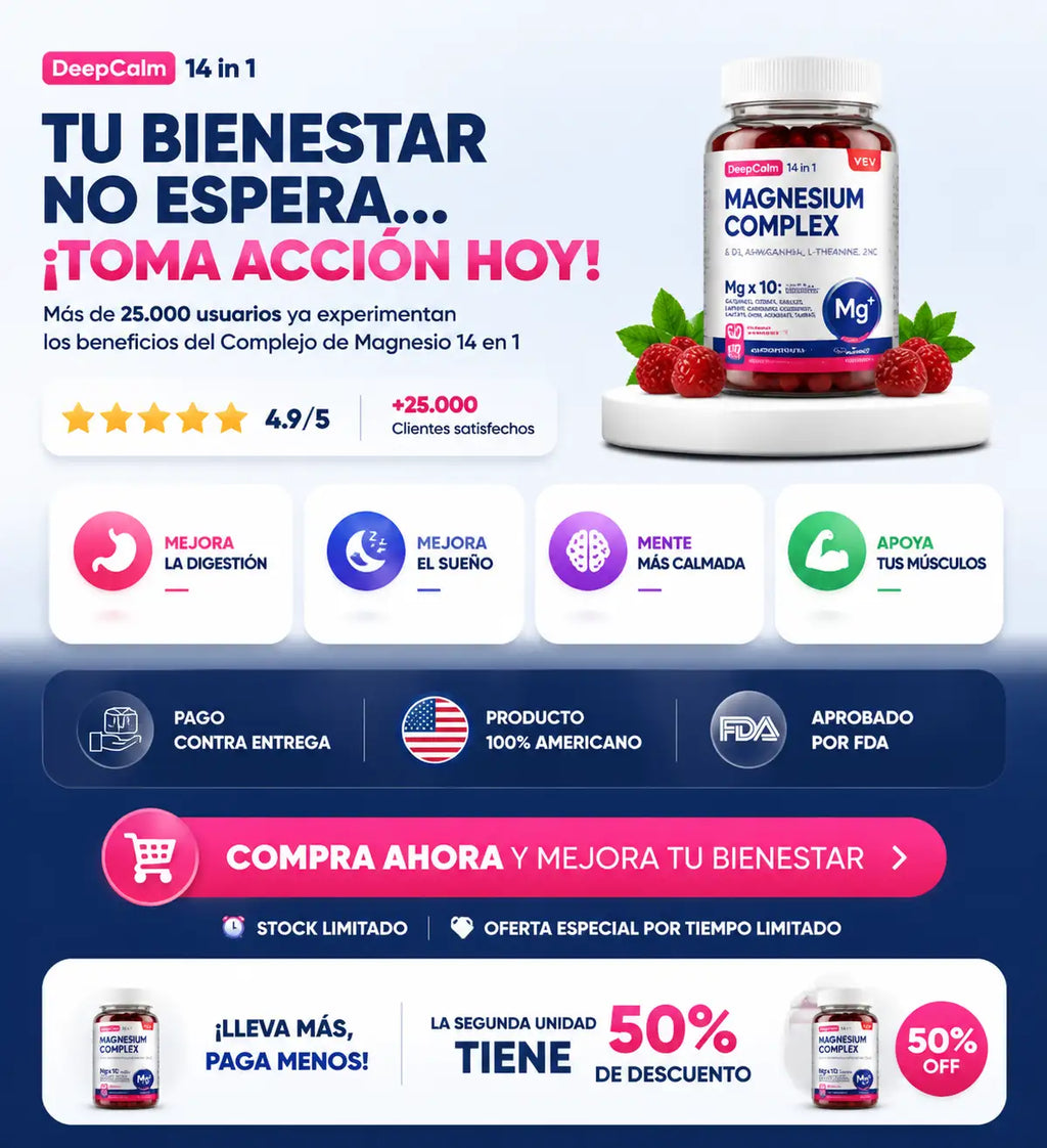 Gomitas de complejo de magnesio 14 en 1