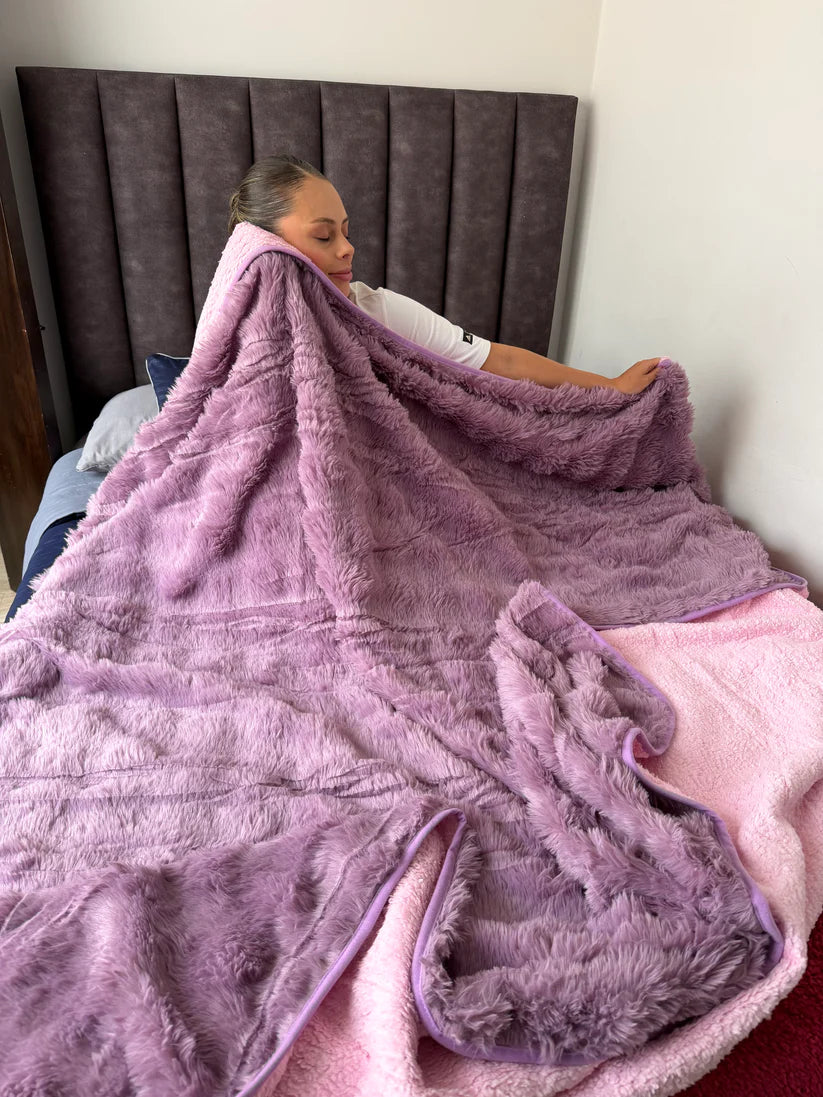Cobijas Nubbie 2M x 2M - Textura piel de conejo 🐰