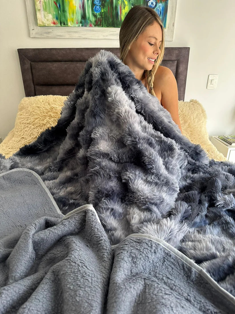 Cobijas Nubbie 2M x 2M - Textura piel de conejo 🐰